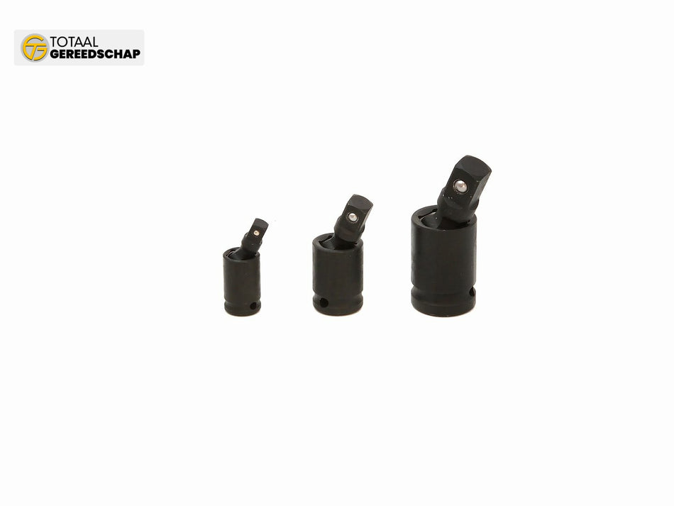 Ball joint set 3pcs 1/2" 3/8" 1/4" Cr-Mo