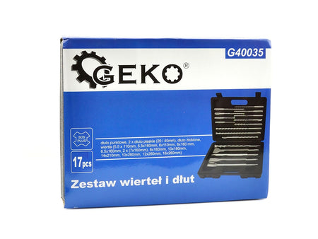GEKO SDS Plus schacht boor- en beitelset 17 stuks