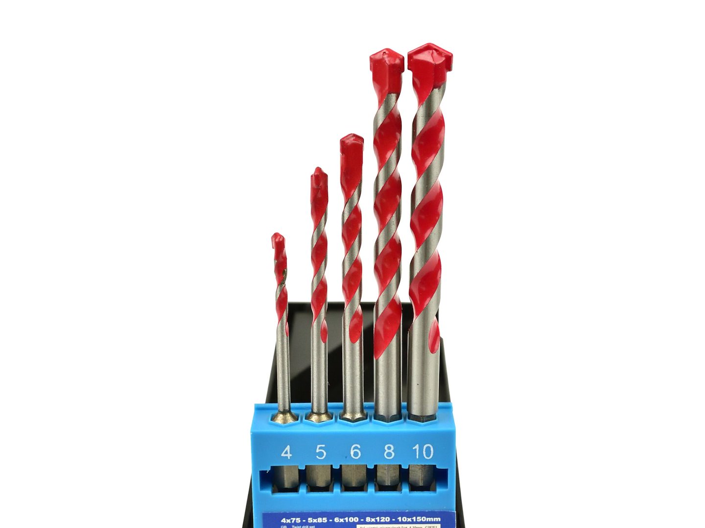 Set van 5 universele boren 4-10 stuks