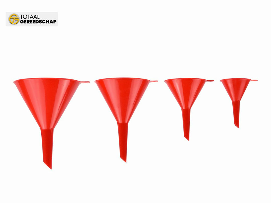 4pcs plastic funnel 52 76 100 120 mm