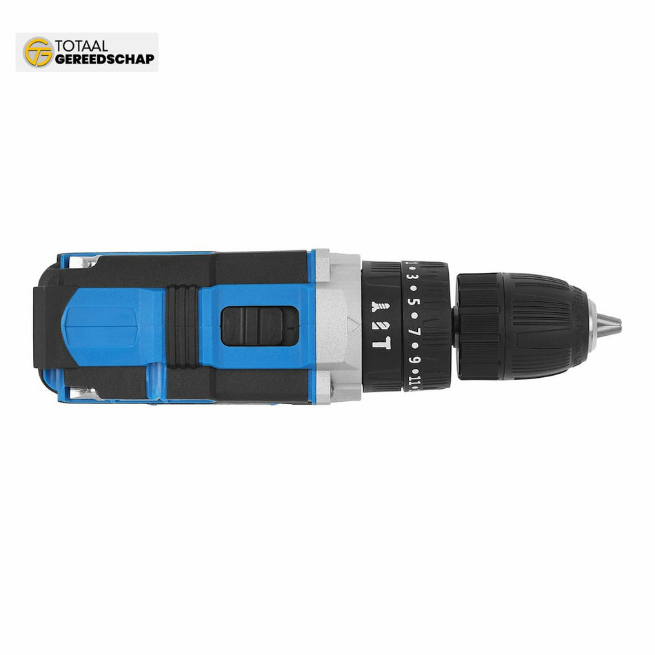 Cordless drill with impact function 21V 2xbattery 2ah