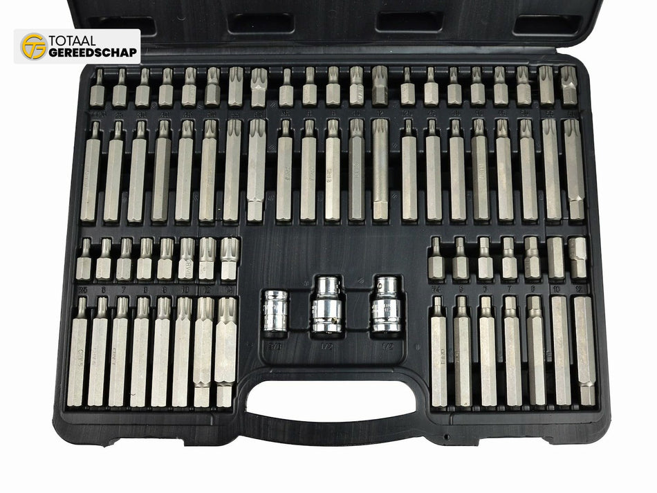 75pcs set of torx, spline, hex