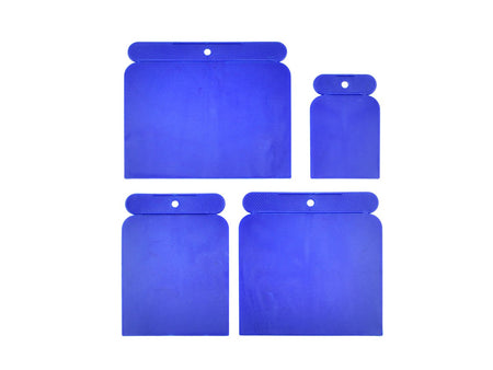 Set van 4 plastic schrapers