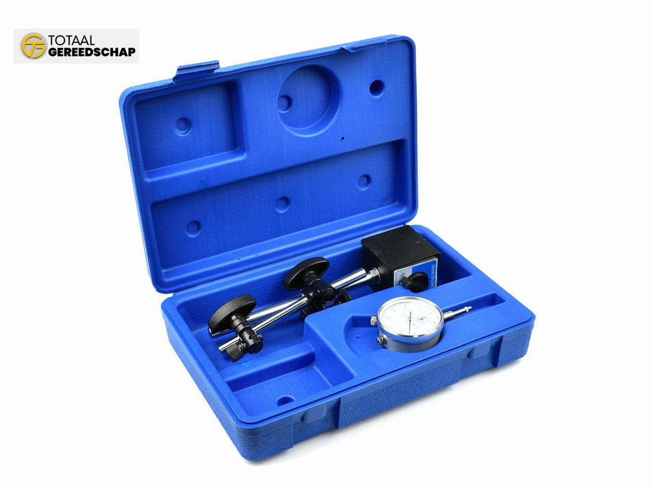 magnetic universal holder with meter