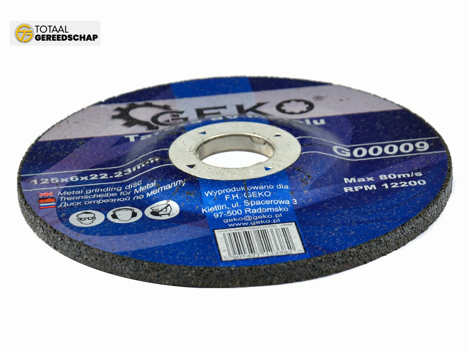 Metal Cutting/Grinding Disc 125x6x22,23mm GEKO
