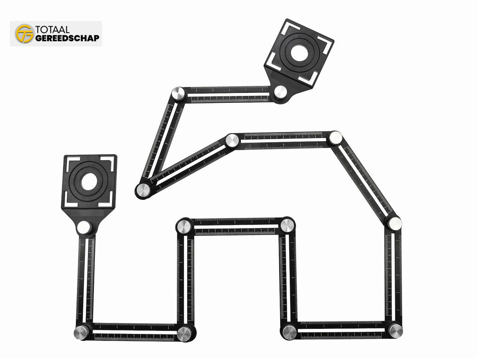 Twelve fold ruler for  plate holes