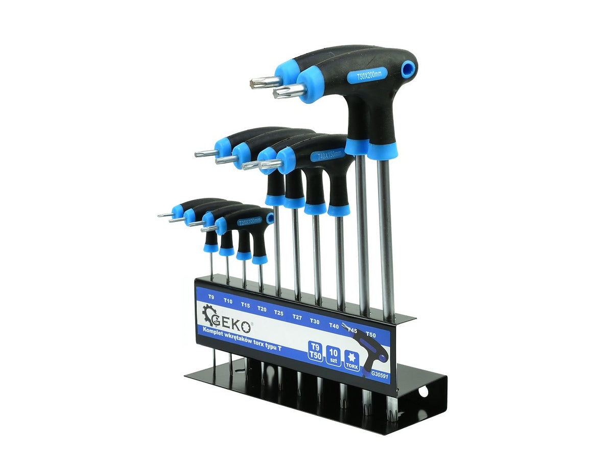 T-type 10-delige set schroevendraaiers Torx T9-T50