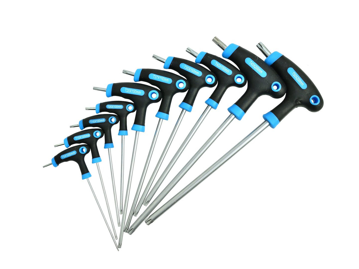 T-type 10-delige set schroevendraaiers Torx T9-T50