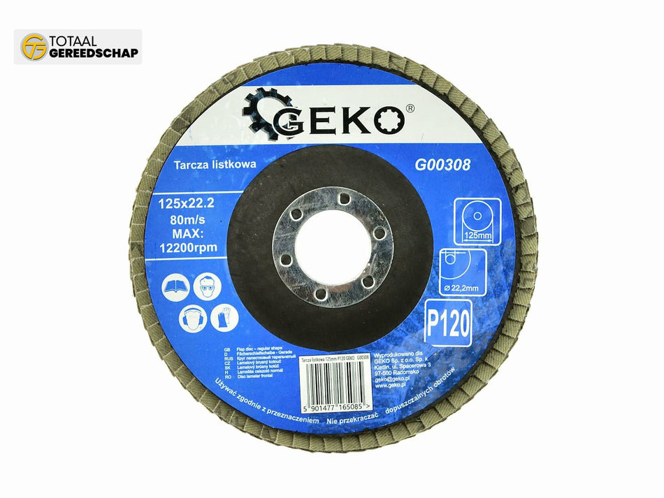 Aluminium Oxide Flap Disc 125mm Grit 120