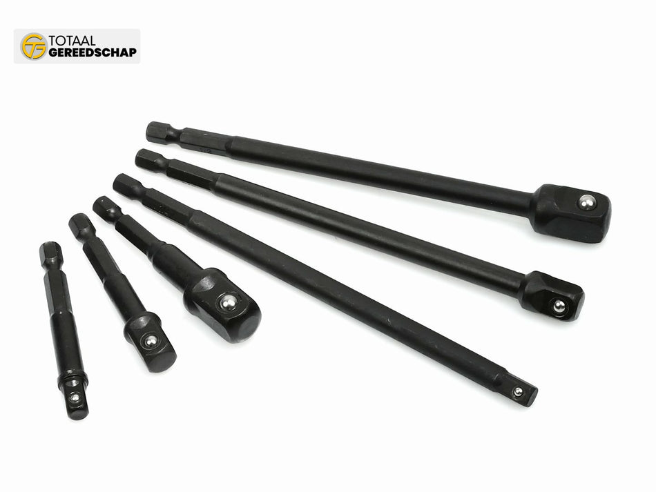 6 Pcs Impact Driver Socket Extension Set 1/4"-1/2"