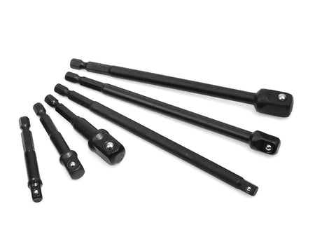 6-delige slagmoersleutel opzetset 1/4"-1/2"