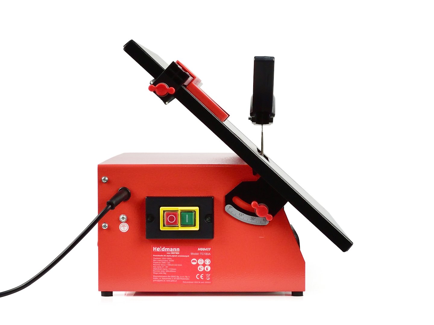 Natte tegelzaagmachine
