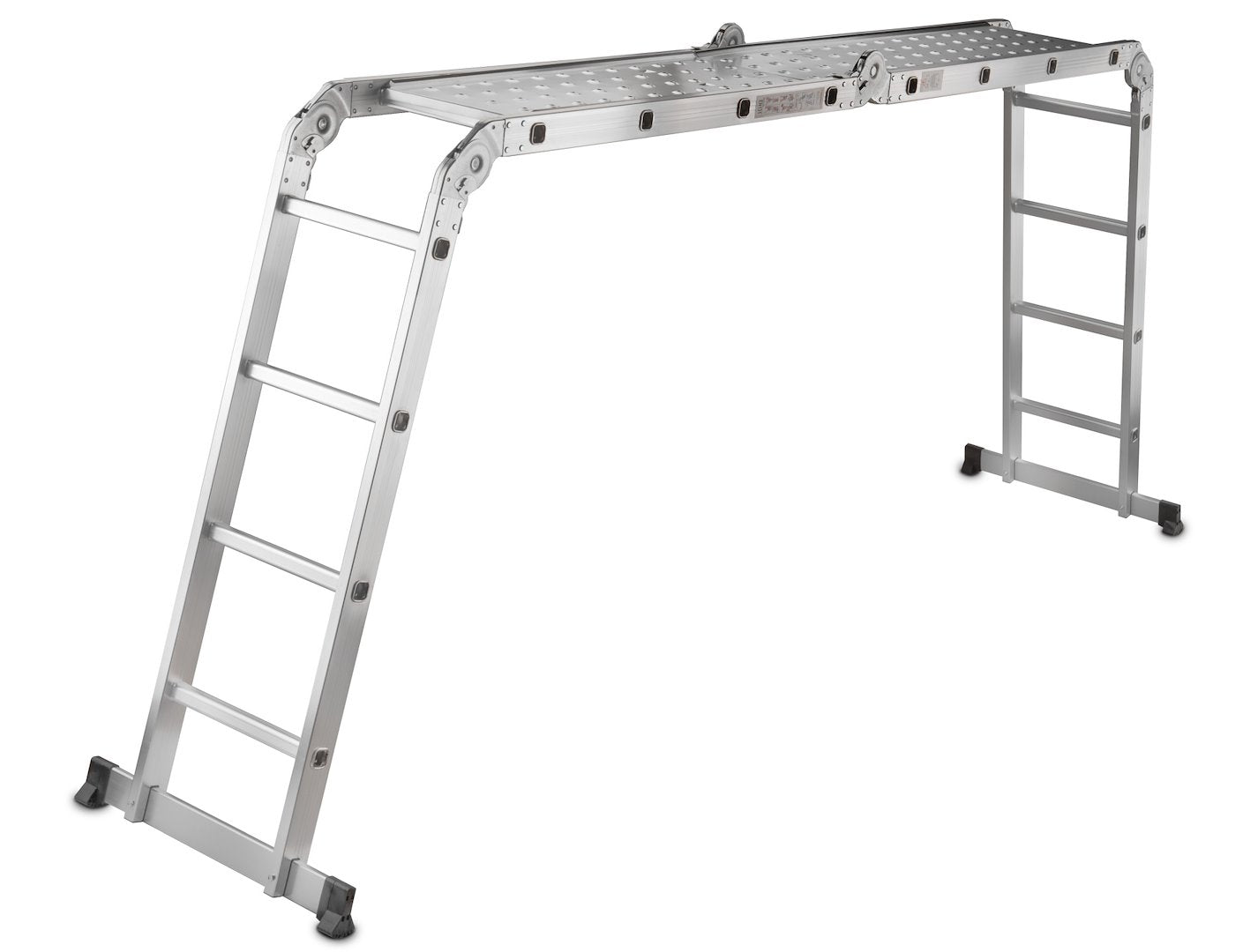 multifunctionele ladder 4,7m + 2 stalen platen