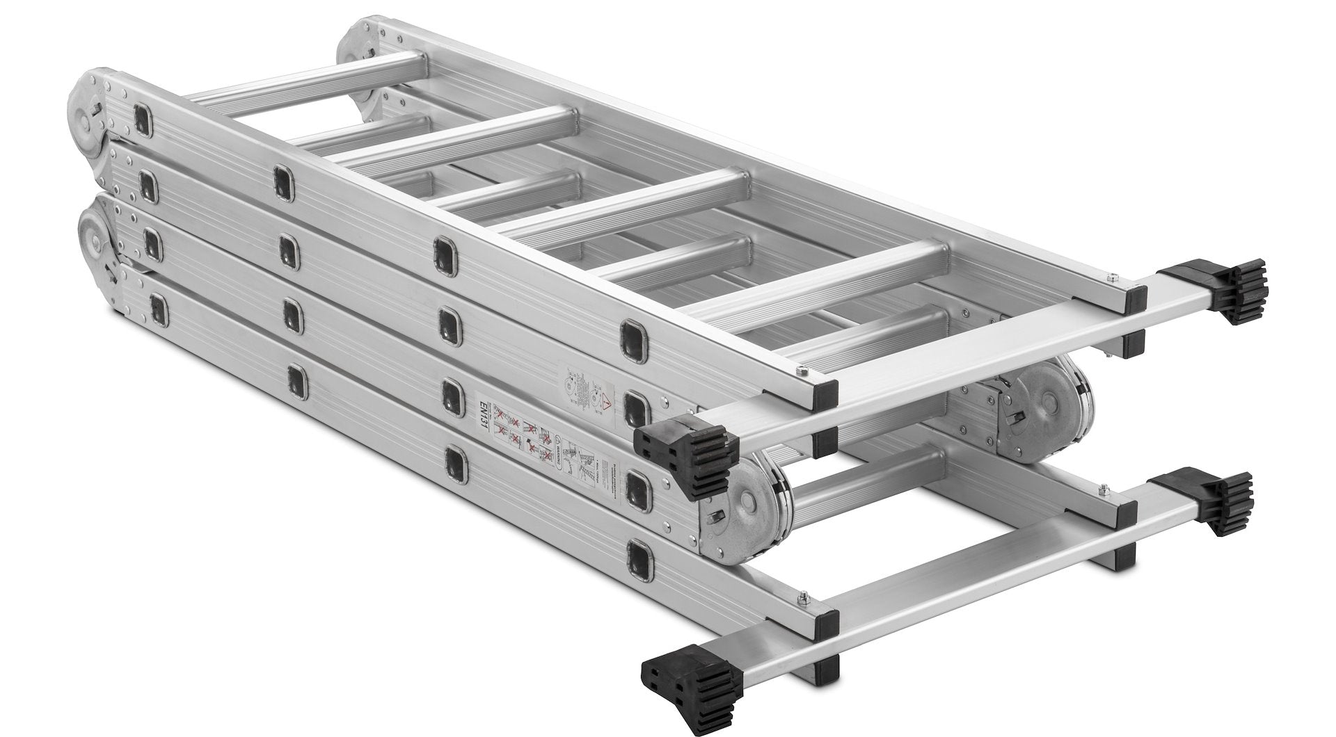multifunctionele ladder 4,7m + 2 stalen platen