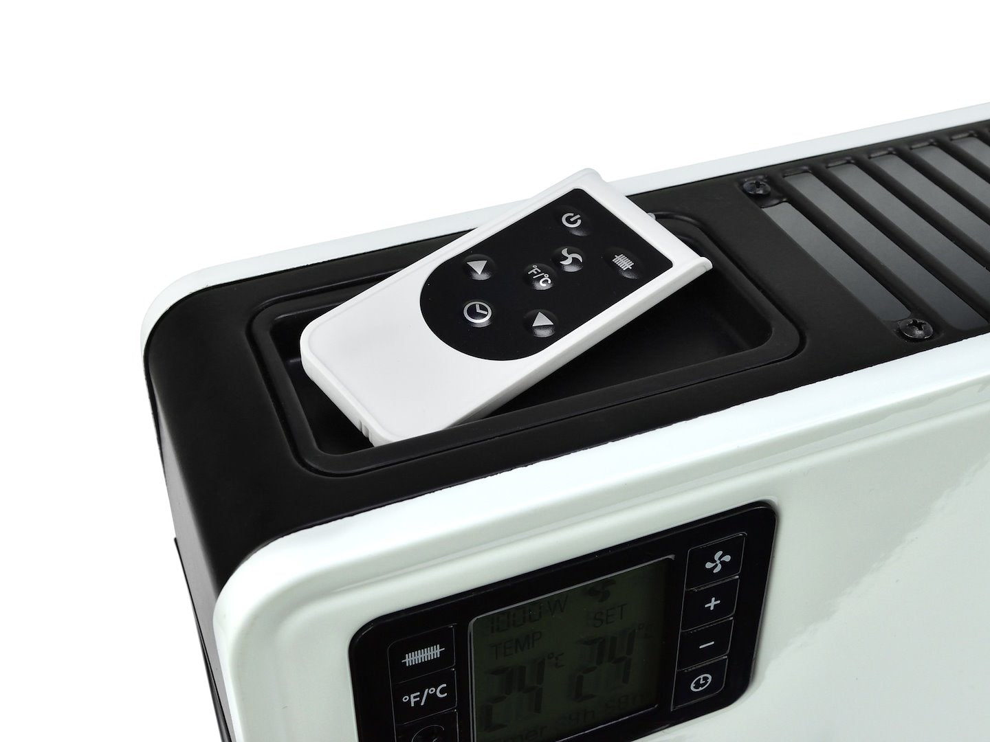 convectorkachel met afstandsbediening en LCD-display