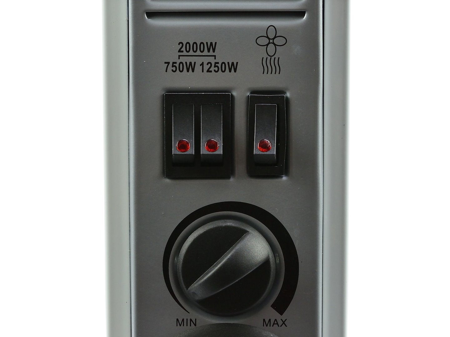 convectorkachel met Turbo- en Timer-functies