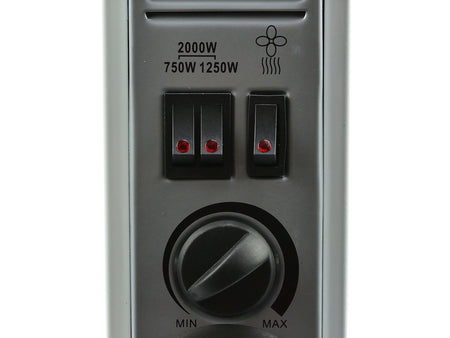 convectorkachel met Turbo- en Timer-functies