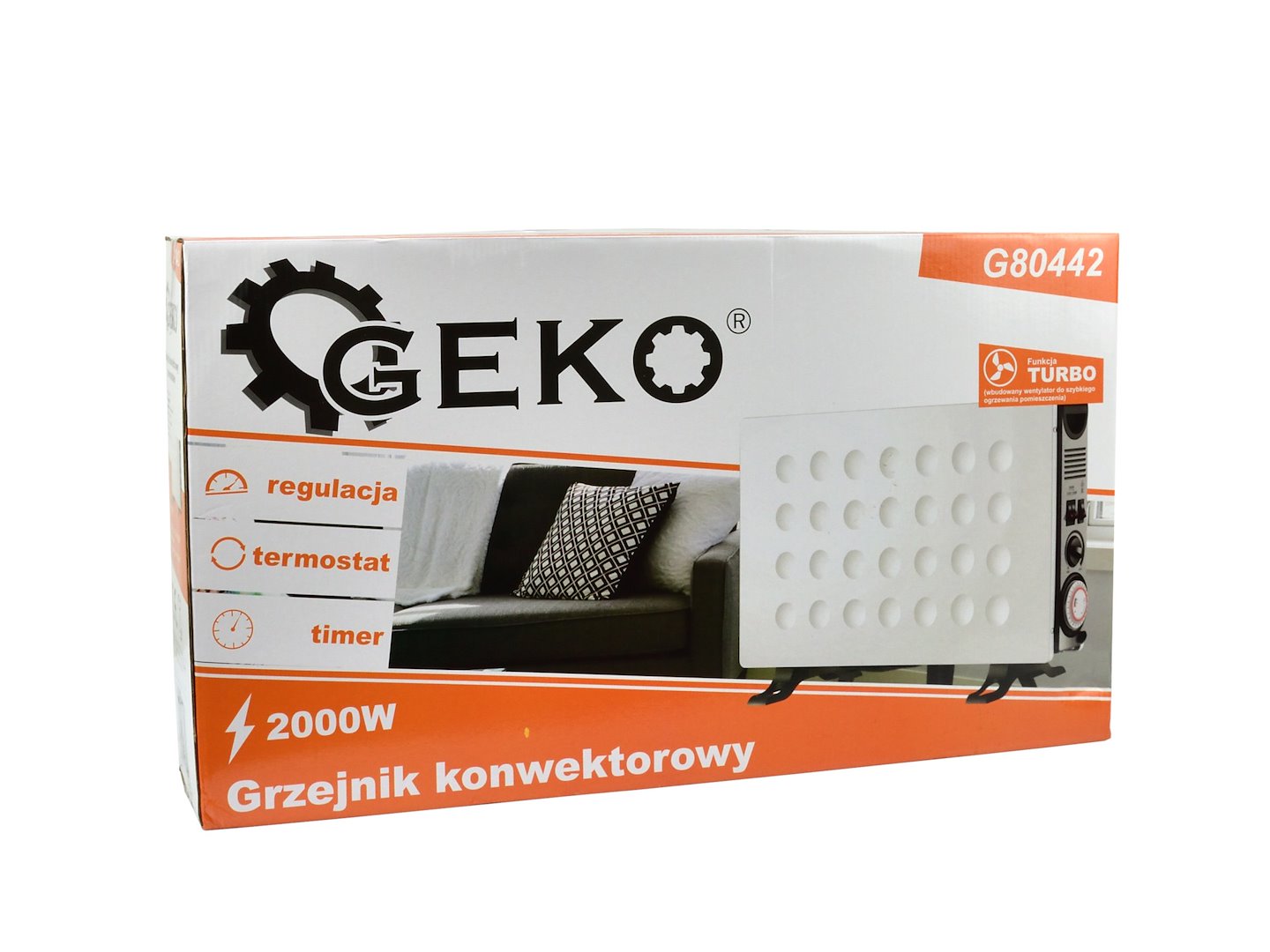 convectorkachel met Turbo- en Timer-functies