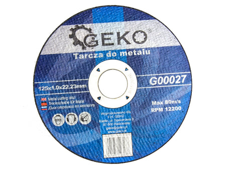 Metaal snijschijf 125x1,0x22,23mm GEKO
