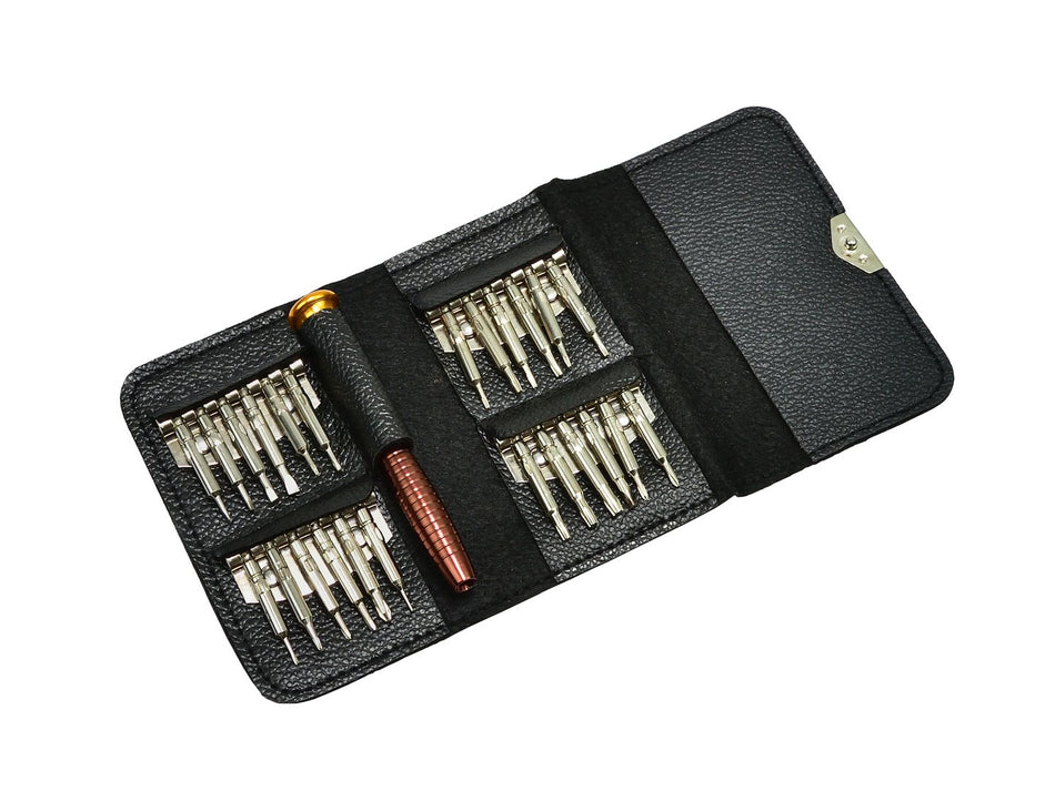 Precisiekruiskopschroevendraaierset 25 stuks