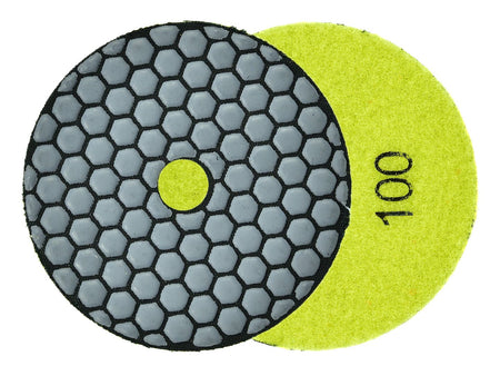 Diamant droog polijstpad 100mm G100