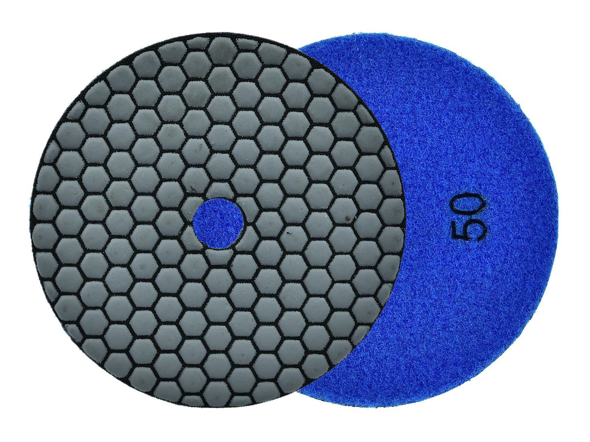 Diamant droog polijstpad 125mm G50