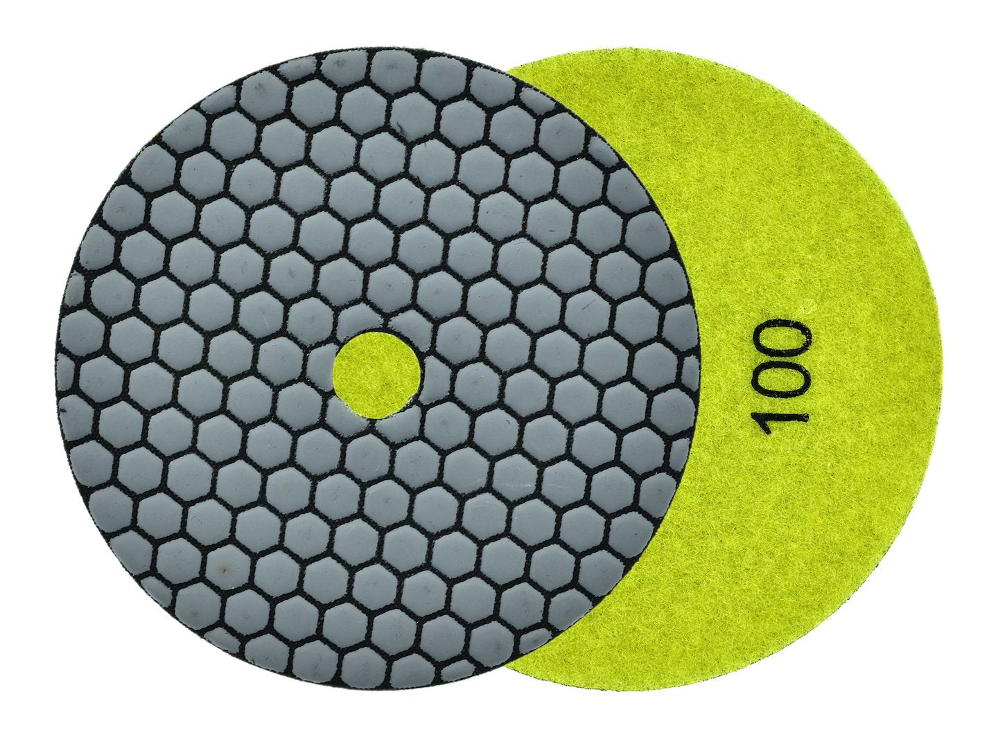 Diamant droog polijstpad 125mm G100