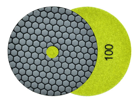 Diamant droog polijstpad 125mm G100