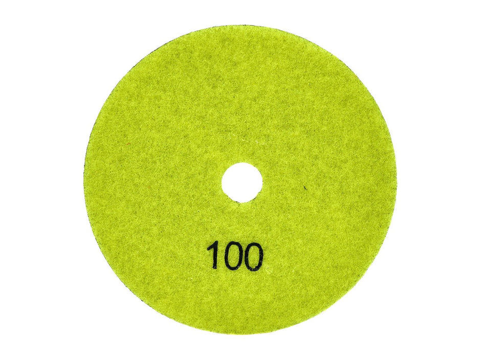 Diamant droog polijstpad 125mm G100