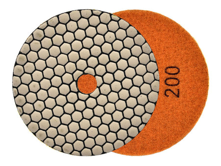 Diamant droog polijstpad 125mm G200