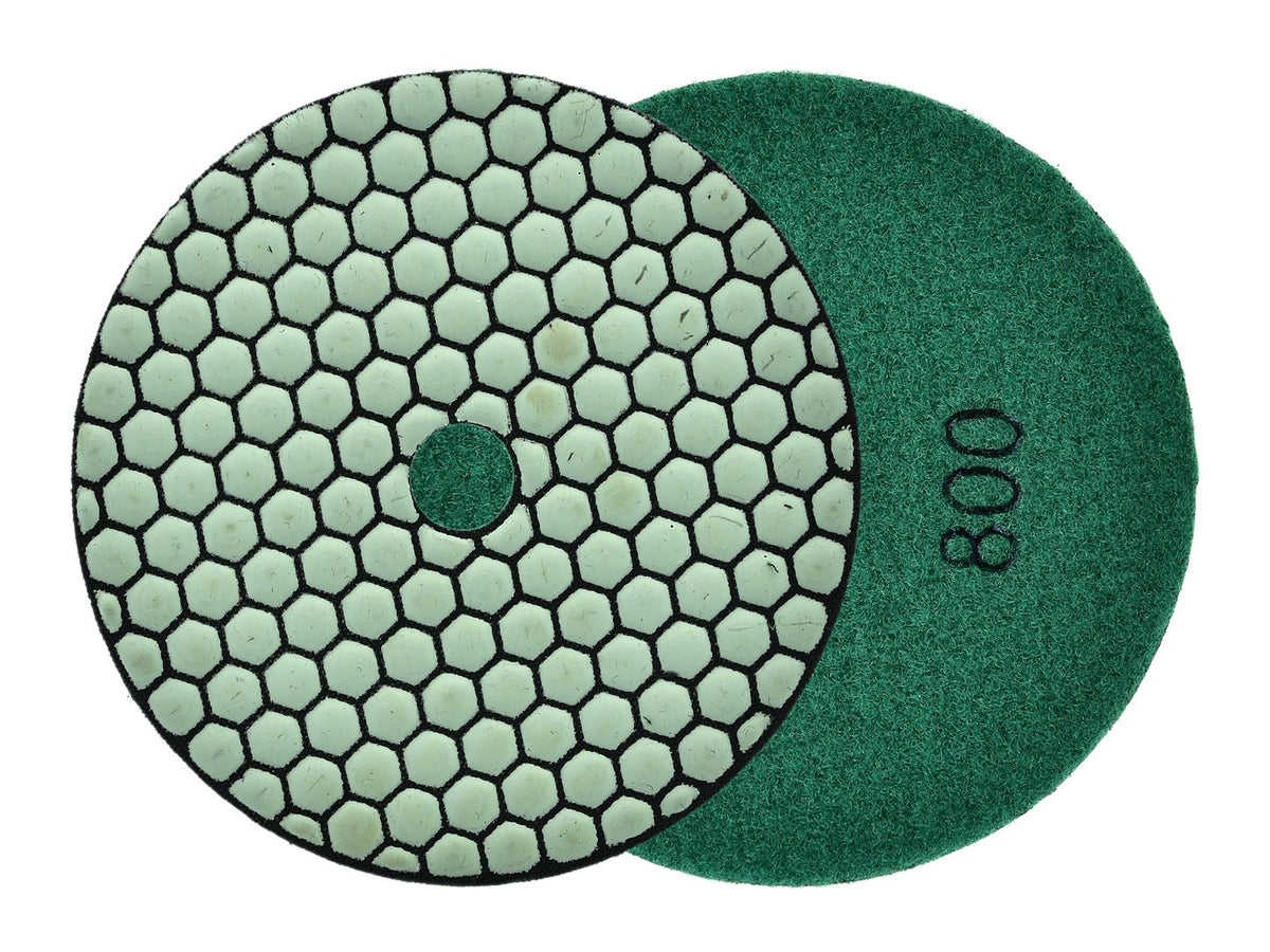 Diamant droog polijstpad 125mm G800