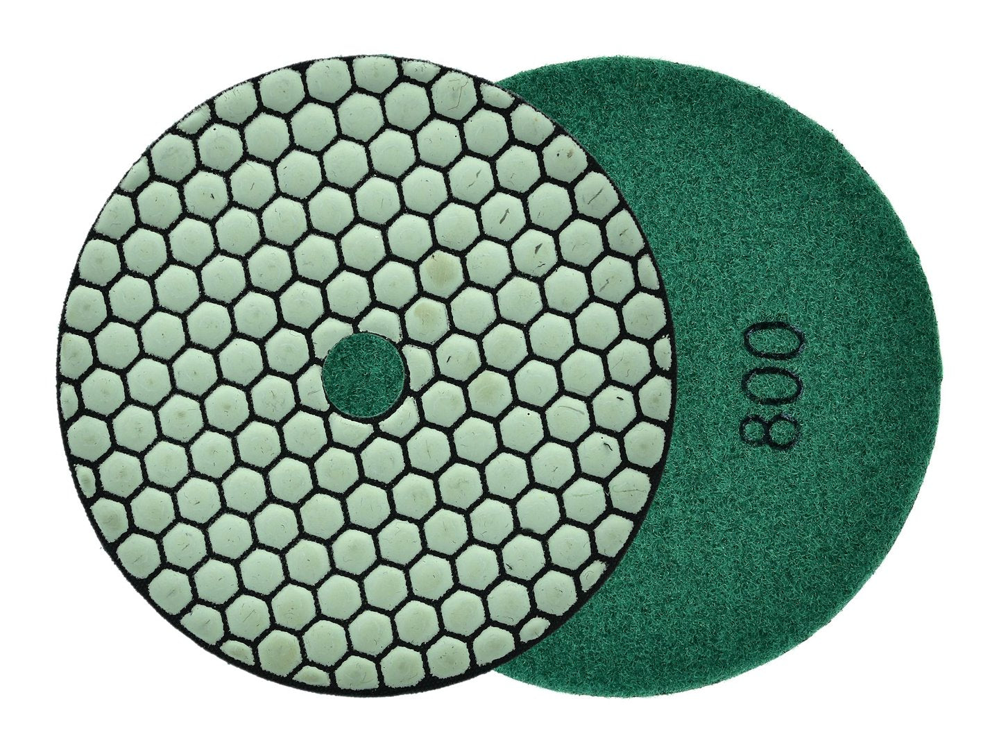 Diamant droog polijstpad 125mm G800