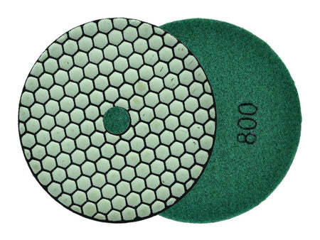 Diamant droog polijstpad 125mm G800