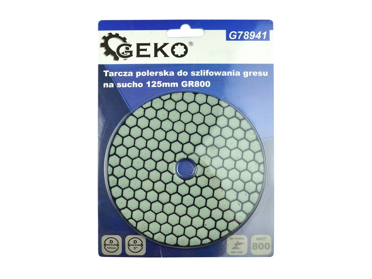 Diamant droog polijstpad 125mm G800