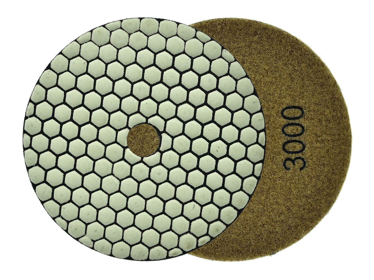 Diamant droog polijstpad 125mm G3000