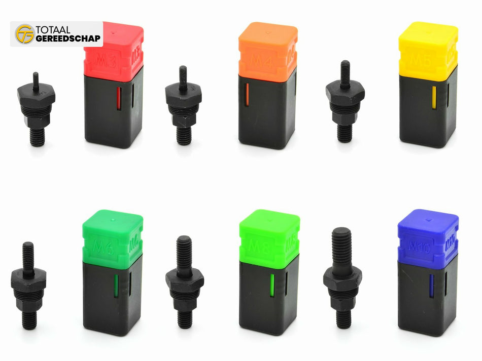 Adaptors for riveter 6pcs M3-M10