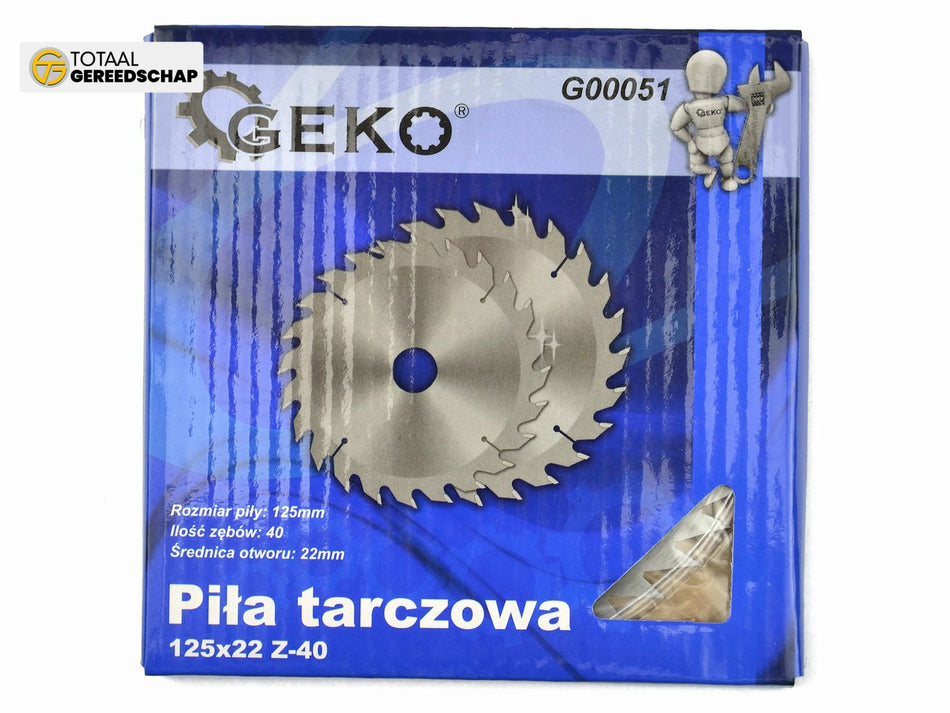 Circular saw blade for wood 125x22x40T