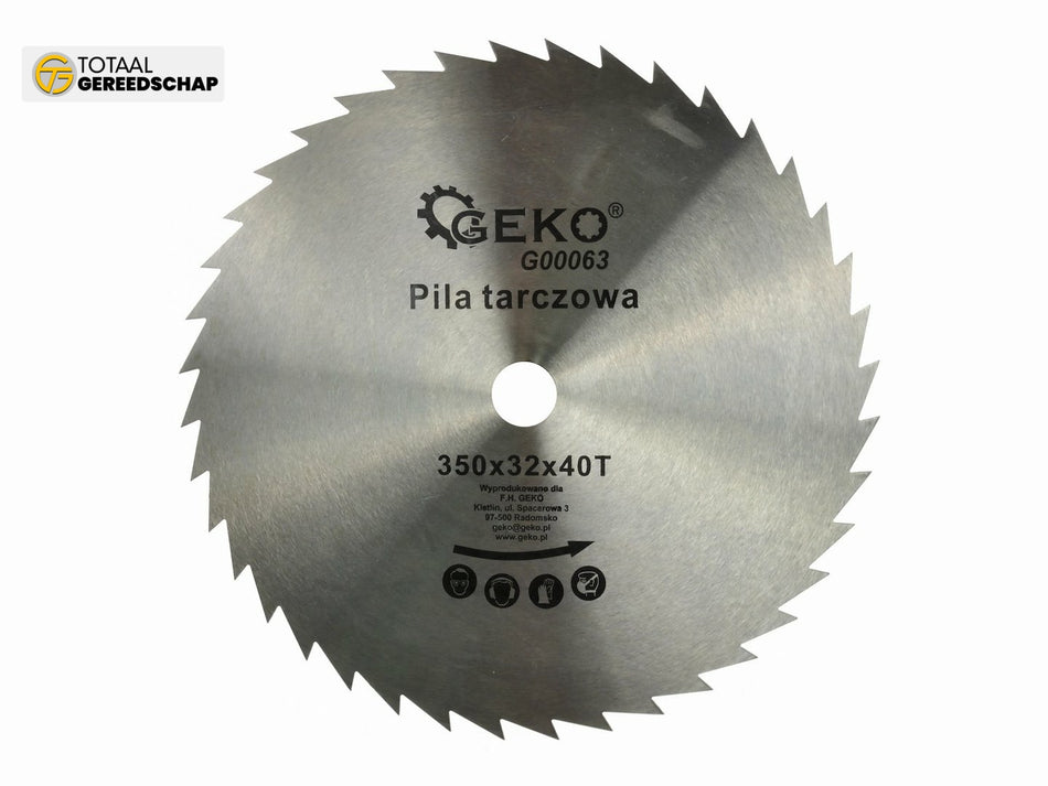 Circular saw blade for wood 350x32x40T