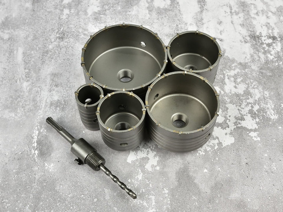 6-delig SDS gatenzaagset, kunststof koffer