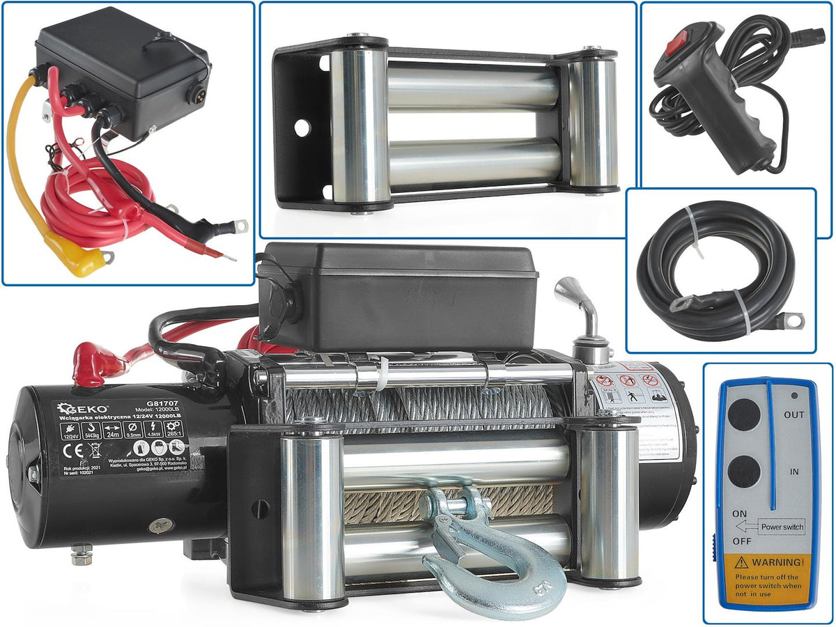 Elektrische lier 12V 12000LB