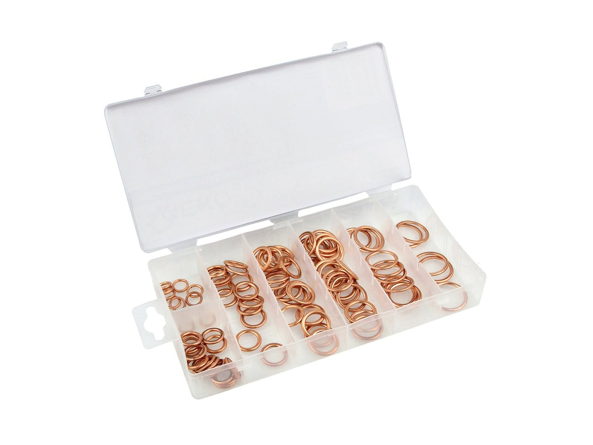 set van 95 opblaasbare koperen ringen