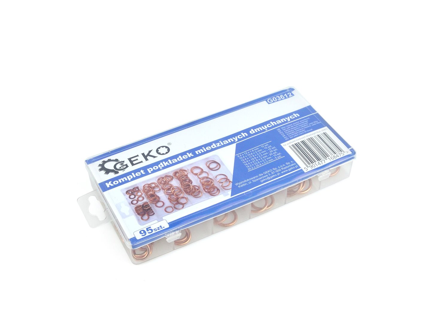 set van 95 opblaasbare koperen ringen