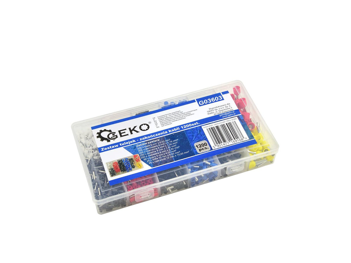 1200-delige set geïsoleerde sleeves