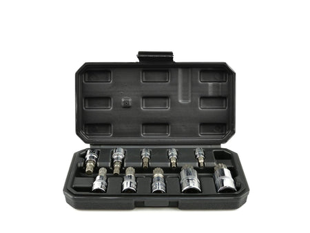 10-delige spline dopsset 1/4-1/2"