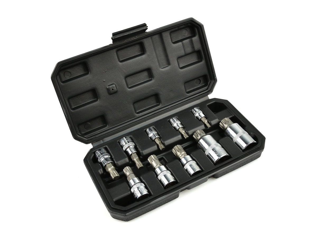 10-delige spline dopsset 1/4-1/2"