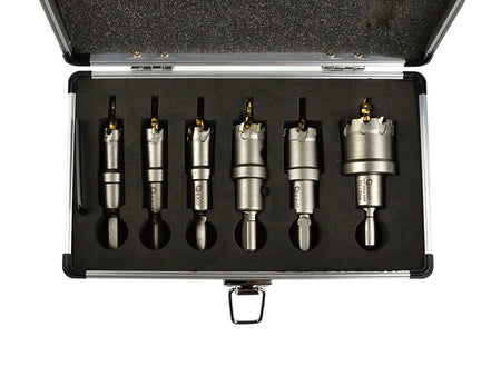 Set metalen gatenzagen met titanium boor 6 stuks. 16-35mm