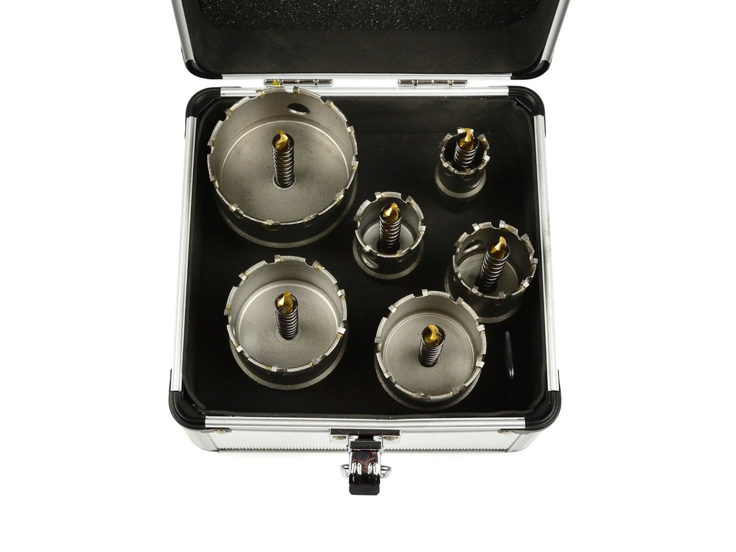 Set metalen gatenzagen met titanium boor 6 stuks. 22-65mm