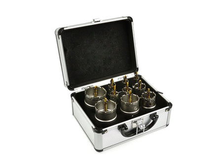 Set metalen gatenzagen met titanium boor 10 stuks. 16-53mm