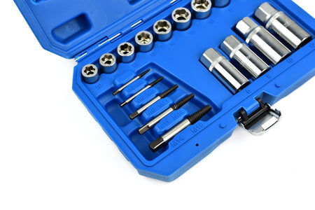 Set extractoren voor schroeven en studs 17 stuks