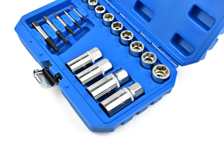 Set extractoren voor schroeven en studs 17 stuks
